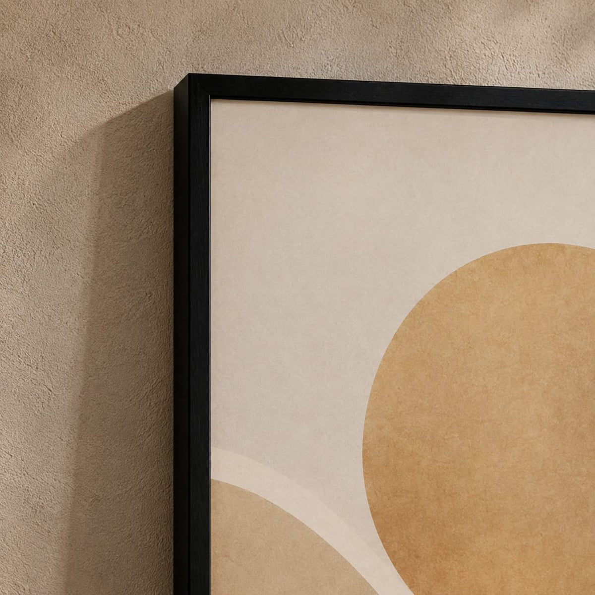 Set of 3 Abstract Framed Wall Art Prints – Neutral Beige, 30 × 40 cm
