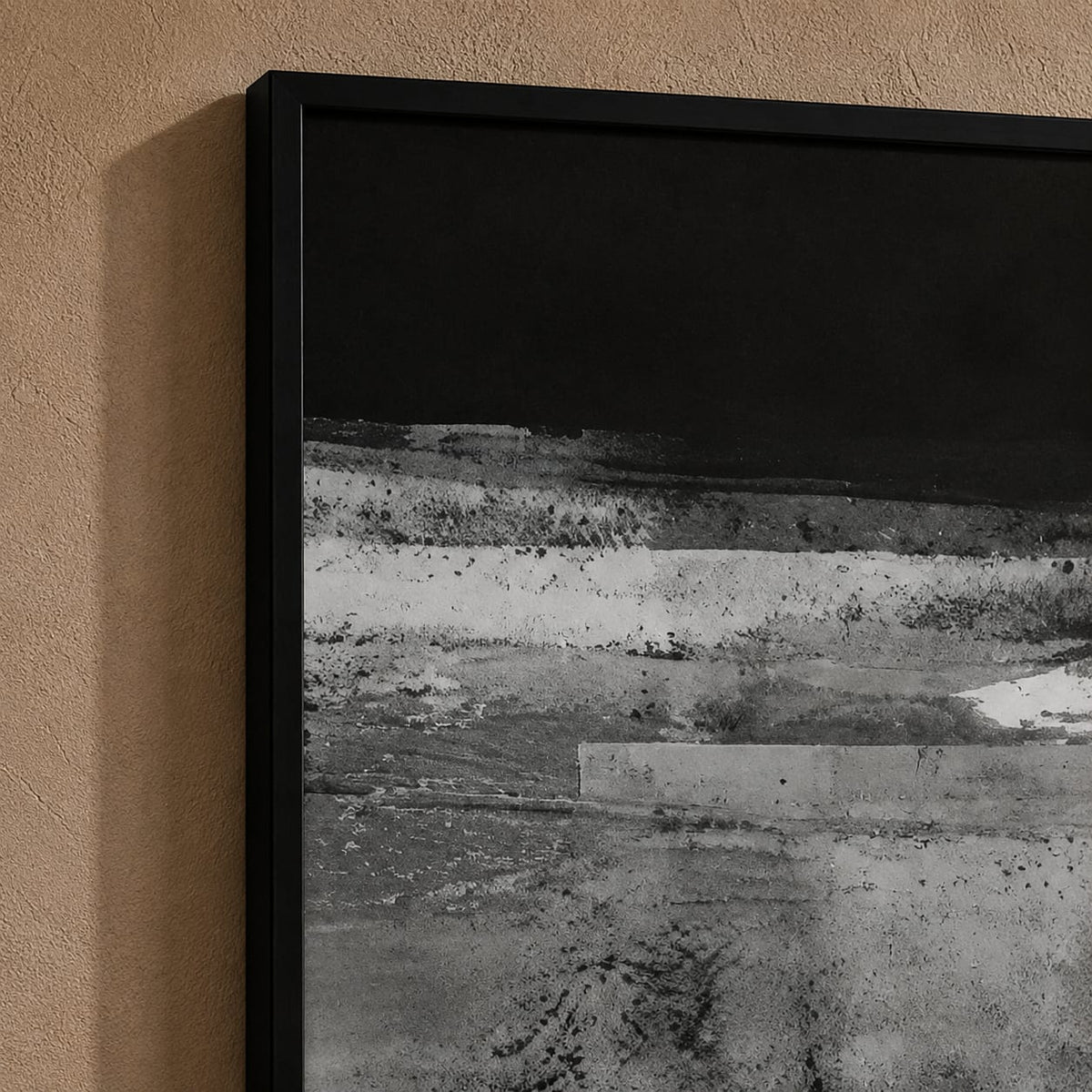3 Piece Black & White Abstract Framed Wall Art Set | 30 × 40 cm
