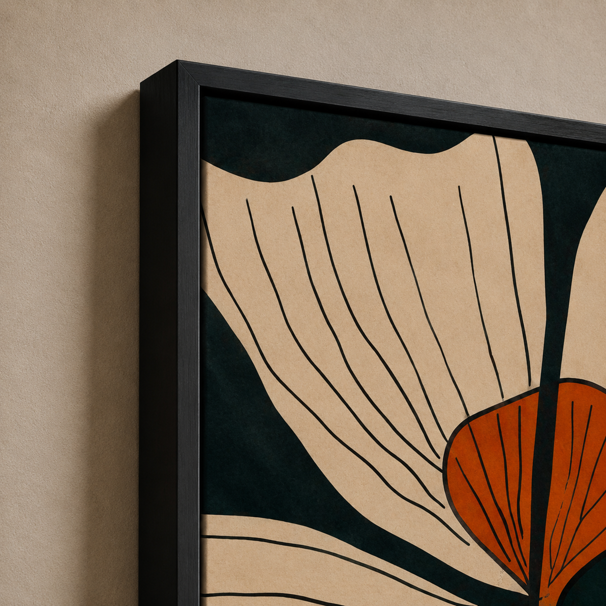 Modern Abstract Floral Wall Art Set of 2 – 30 × 40 cm Each
