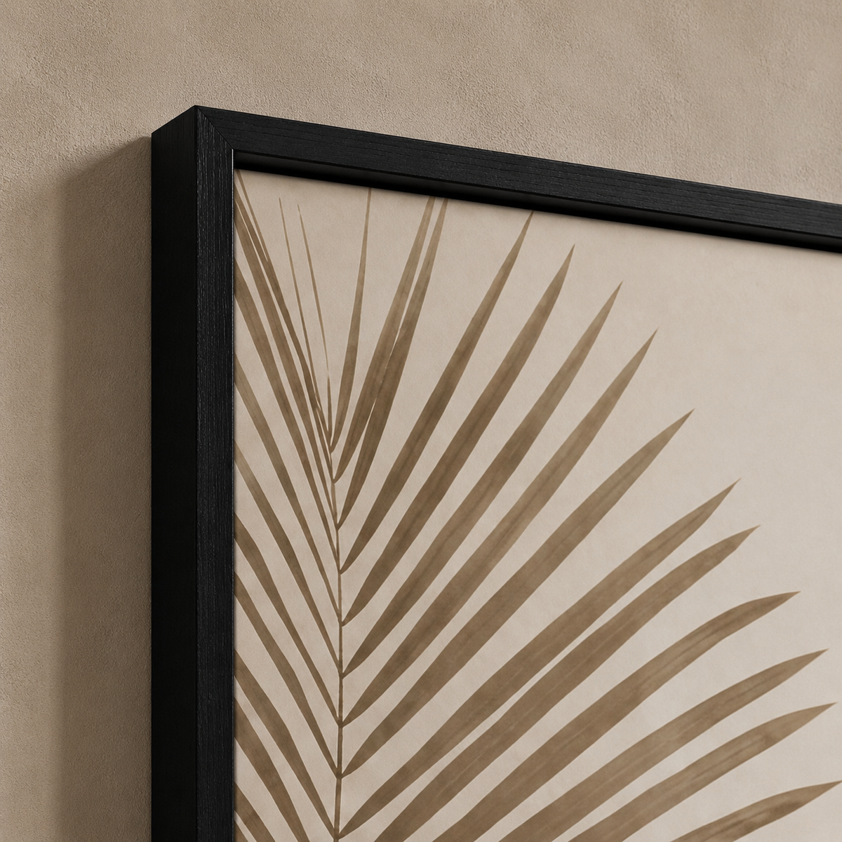 Neutral Botanical Wall Art Set of 3 – Framed Tropical Leaf Prints – 30 × 40 cm Each