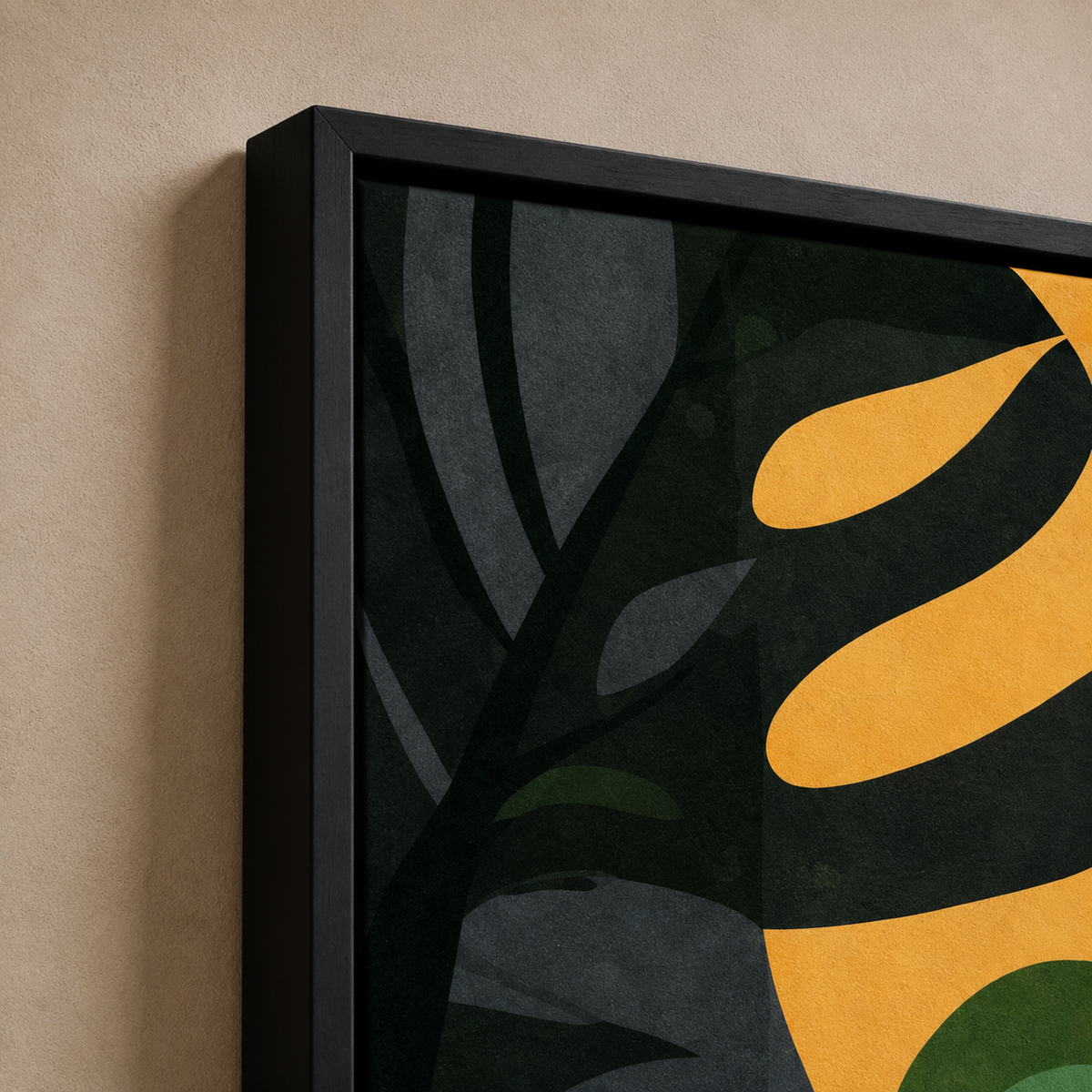 Black Woman & Botanical Wall Art Set of 3 – 30 × 40 cm Framed Prints