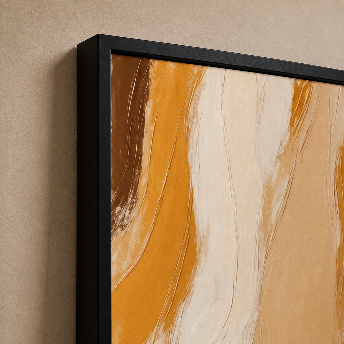30 × 40 cm Terracotta Abstract Wall Art Set of 3 – Framed Modern Artwork